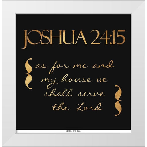 Shall Serve White Modern Wood Framed Art Print by Grey, Jace