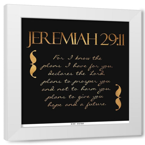 For I Know White Modern Wood Framed Art Print by Grey, Jace