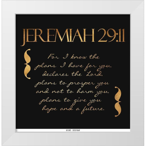For I Know White Modern Wood Framed Art Print by Grey, Jace