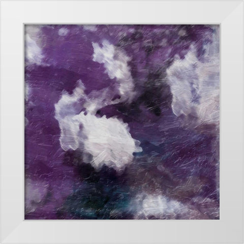 Purple Atmosphere 1 White Modern Wood Framed Art Print by Grey, Jace
