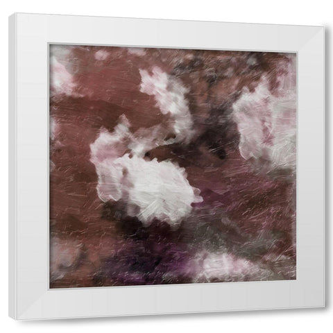 Atmosphere Abstract Rust White Modern Wood Framed Art Print by Grey, Jace