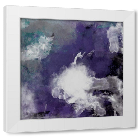Watercolor 2 plum White Modern Wood Framed Art Print by Grey, Jace