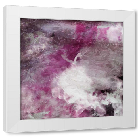 Atmosphere Abstract Mate White Modern Wood Framed Art Print by Grey, Jace