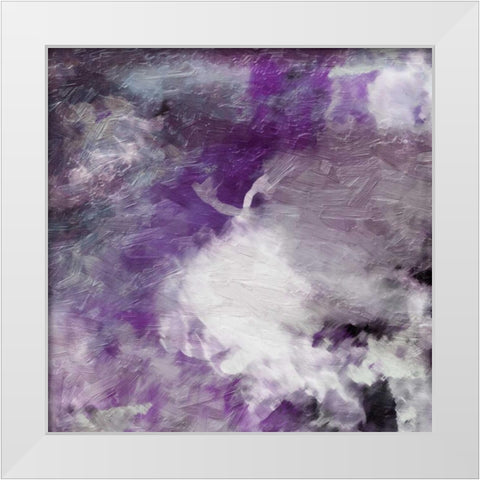 Purple Atmosphere 2 White Modern Wood Framed Art Print by Grey, Jace