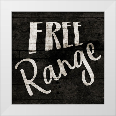 Free Range White Modern Wood Framed Art Print by Grey, Jace