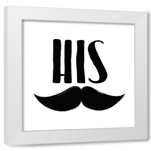 His Stash White Modern Wood Framed Art Print by Grey, Jace
