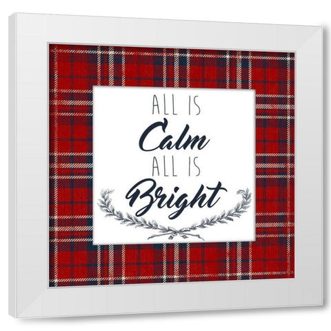 Calm And Bright White Modern Wood Framed Art Print by Grey, Jace