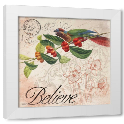 Bird 2 White Modern Wood Framed Art Print by Grey, Jace