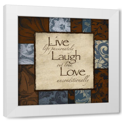 LLL 2 White Modern Wood Framed Art Print by Grey, Jace