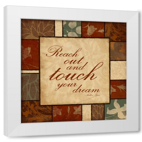Reach White Modern Wood Framed Art Print by Grey, Jace