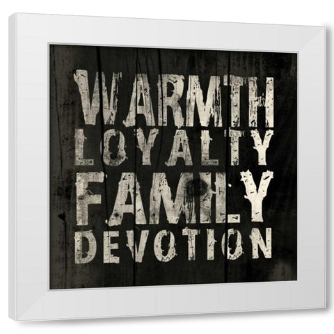 Warmth White Modern Wood Framed Art Print by Grey, Jace