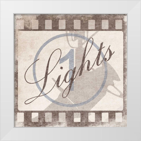 Lights White Modern Wood Framed Art Print by Grey, Jace
