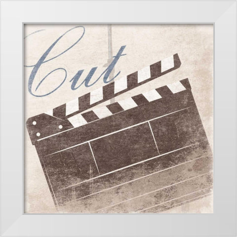 Cut White Modern Wood Framed Art Print by Grey, Jace