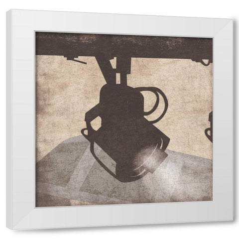 light3 White Modern Wood Framed Art Print by Grey, Jace