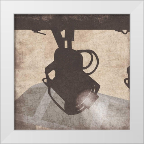 light3 White Modern Wood Framed Art Print by Grey, Jace