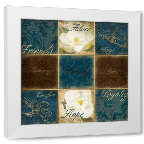 Family White Modern Wood Framed Art Print by Grey, Jace