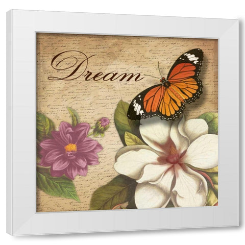 Dream White Modern Wood Framed Art Print by Grey, Jace