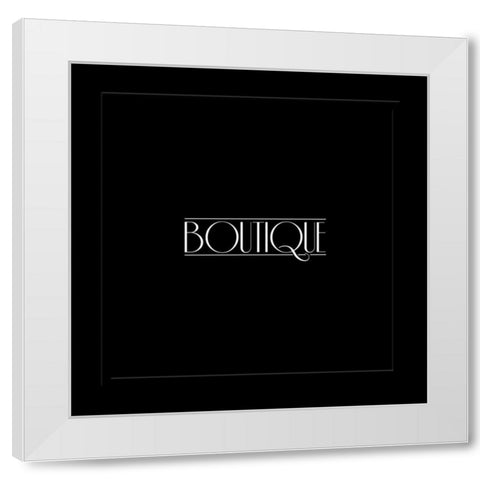 Boutique White Modern Wood Framed Art Print by Grey, Jace