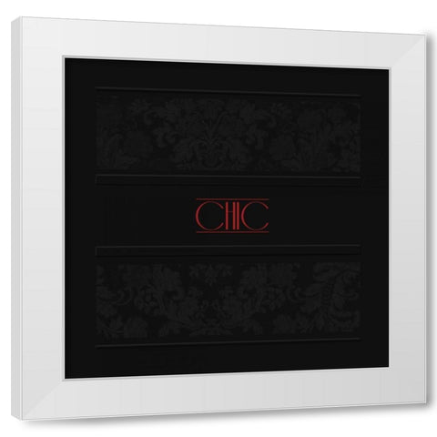 Chic White Modern Wood Framed Art Print by Grey, Jace