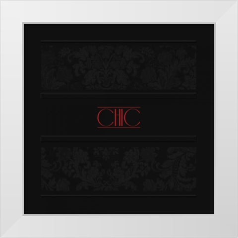 Chic White Modern Wood Framed Art Print by Grey, Jace