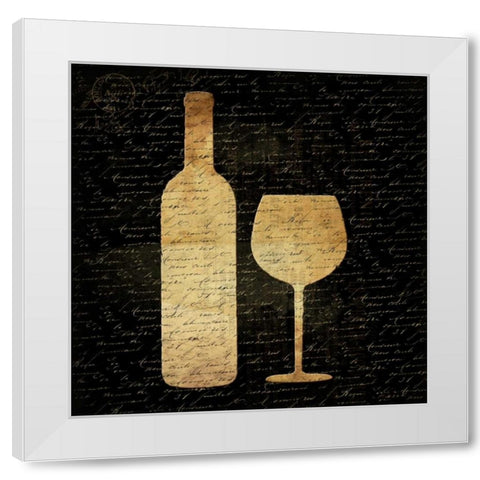 Wine Shadows A2 White Modern Wood Framed Art Print by Grey, Jace