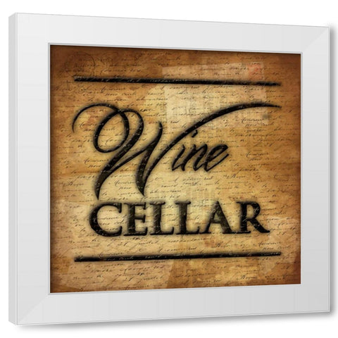 Wine Cellar D2 White Modern Wood Framed Art Print by Grey, Jace