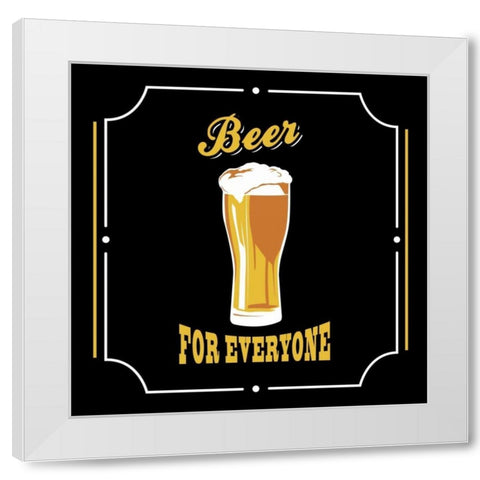 Beer 2 White Modern Wood Framed Art Print by Grey, Jace