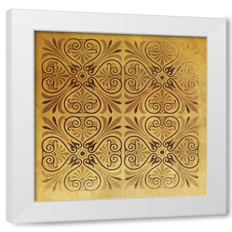 Pattern Patch Mate Single1 White Modern Wood Framed Art Print by Grey, Jace