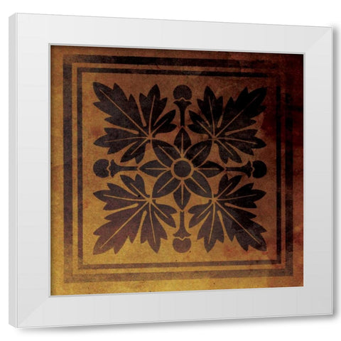 Pattern Patch Mate Single 2 White Modern Wood Framed Art Print by Grey, Jace