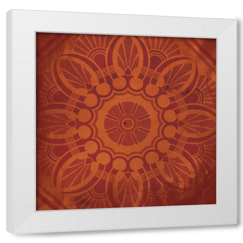 Pattern Patch Mate Single 3 White Modern Wood Framed Art Print by Grey, Jace