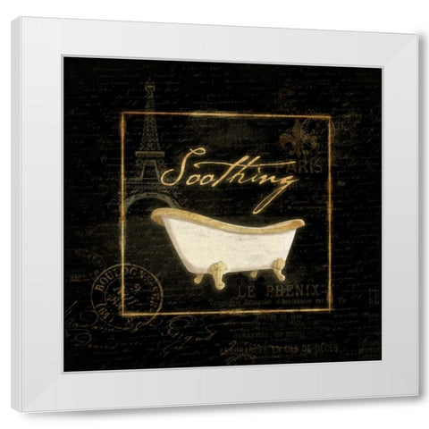 Gold Bath White Modern Wood Framed Art Print by Grey, Jace