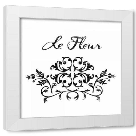 Le Fluer 1 White Modern Wood Framed Art Print by Grey, Jace