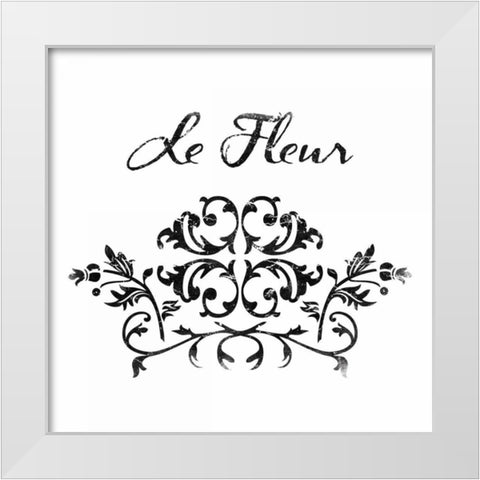 Le Fluer 1 White Modern Wood Framed Art Print by Grey, Jace