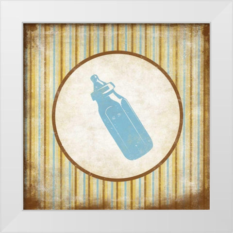 Bottle White Modern Wood Framed Art Print by Grey, Jace