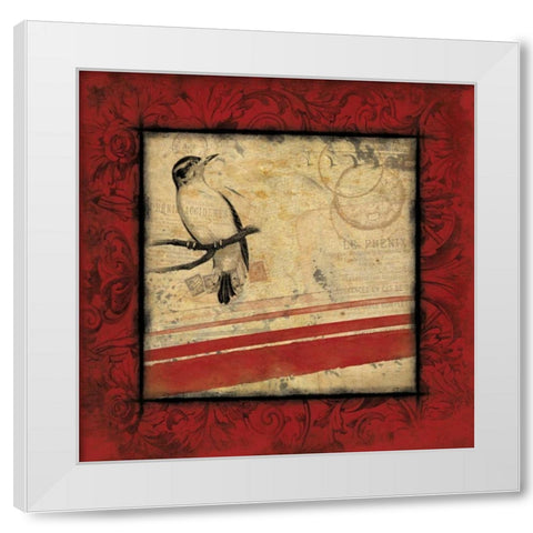 Le Bird 2 White Modern Wood Framed Art Print by Grey, Jace