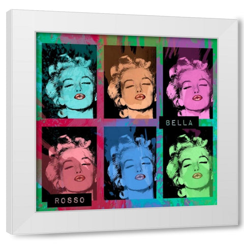 Bella White Modern Wood Framed Art Print by Grey, Jace