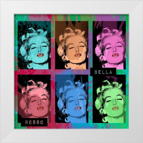 Bella White Modern Wood Framed Art Print by Grey, Jace