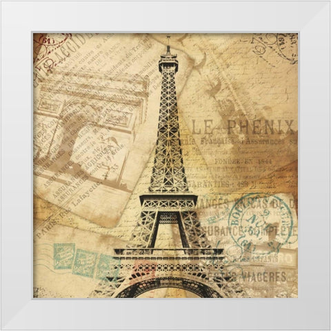 London 1-2 White Modern Wood Framed Art Print by Grey, Jace