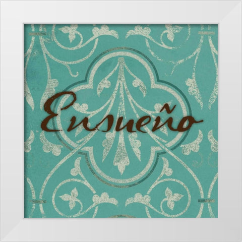 Ensueno White Modern Wood Framed Art Print by Grey, Jace