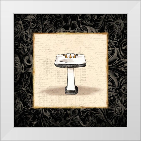Cream Sink Bordered White Modern Wood Framed Art Print by Grey, Jace