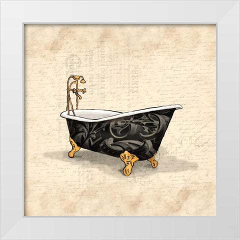 Black Bath 3 White Modern Wood Framed Art Print by Grey, Jace