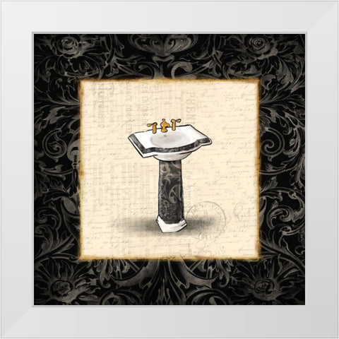 Black Sink 2 White Modern Wood Framed Art Print by Grey, Jace