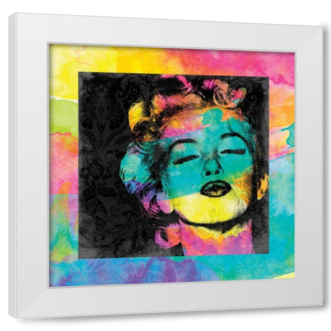 Monroe Watercolor White Modern Wood Framed Art Print by Grey, Jace