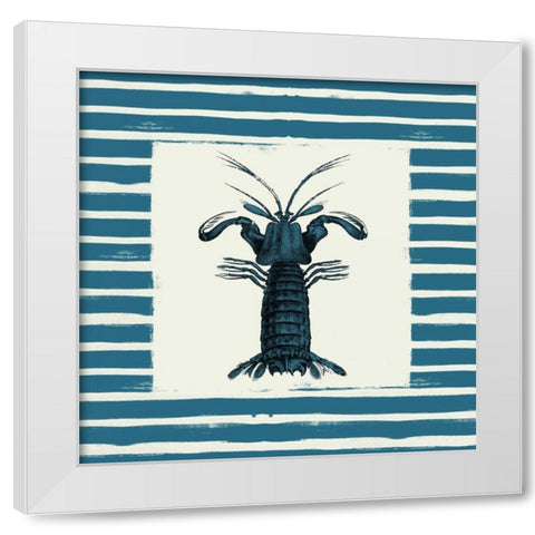 Lobster White Modern Wood Framed Art Print by Grey, Jace