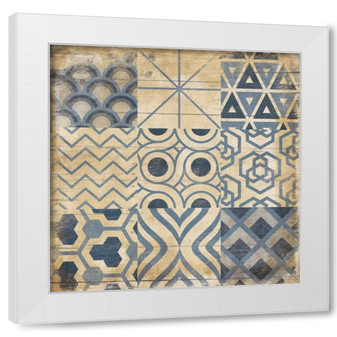 Geo Patch 2 White Modern Wood Framed Art Print by Grey, Jace