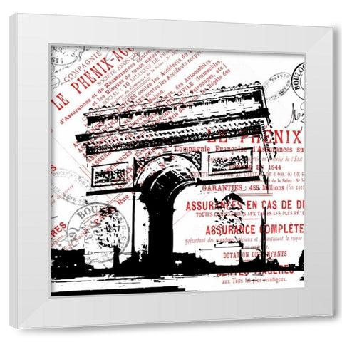 Paris 4 White Modern Wood Framed Art Print by Grey, Jace