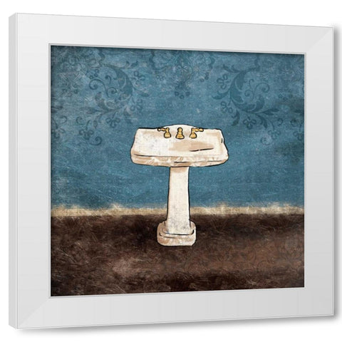 Floral Bath 2 White Modern Wood Framed Art Print by Grey, Jace