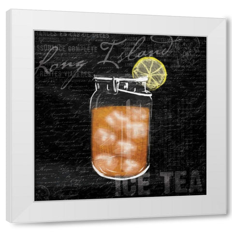 Long Island ice tea White Modern Wood Framed Art Print by Grey, Jace