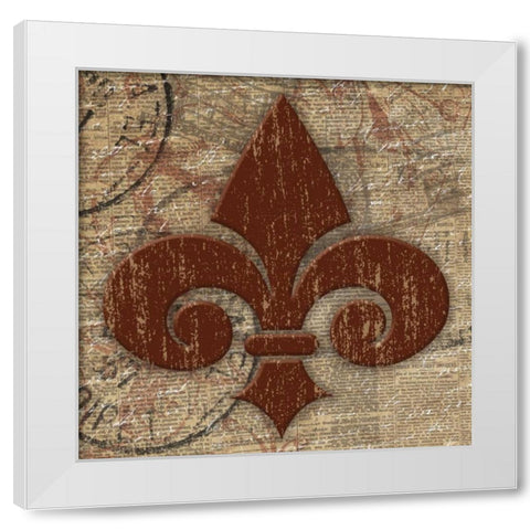 Patch1 White Modern Wood Framed Art Print by Grey, Jace