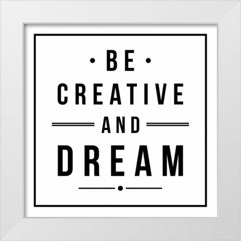 And Dream White Modern Wood Framed Art Print by Grey, Jace